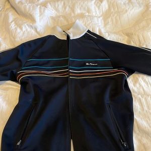 Navy blue Ben Sherman track jacket with stripes. XL but fits more like a L.